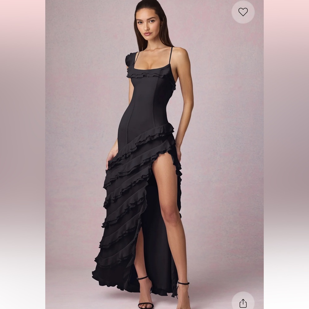 Hera asymmetric ruffled dress oh Polly